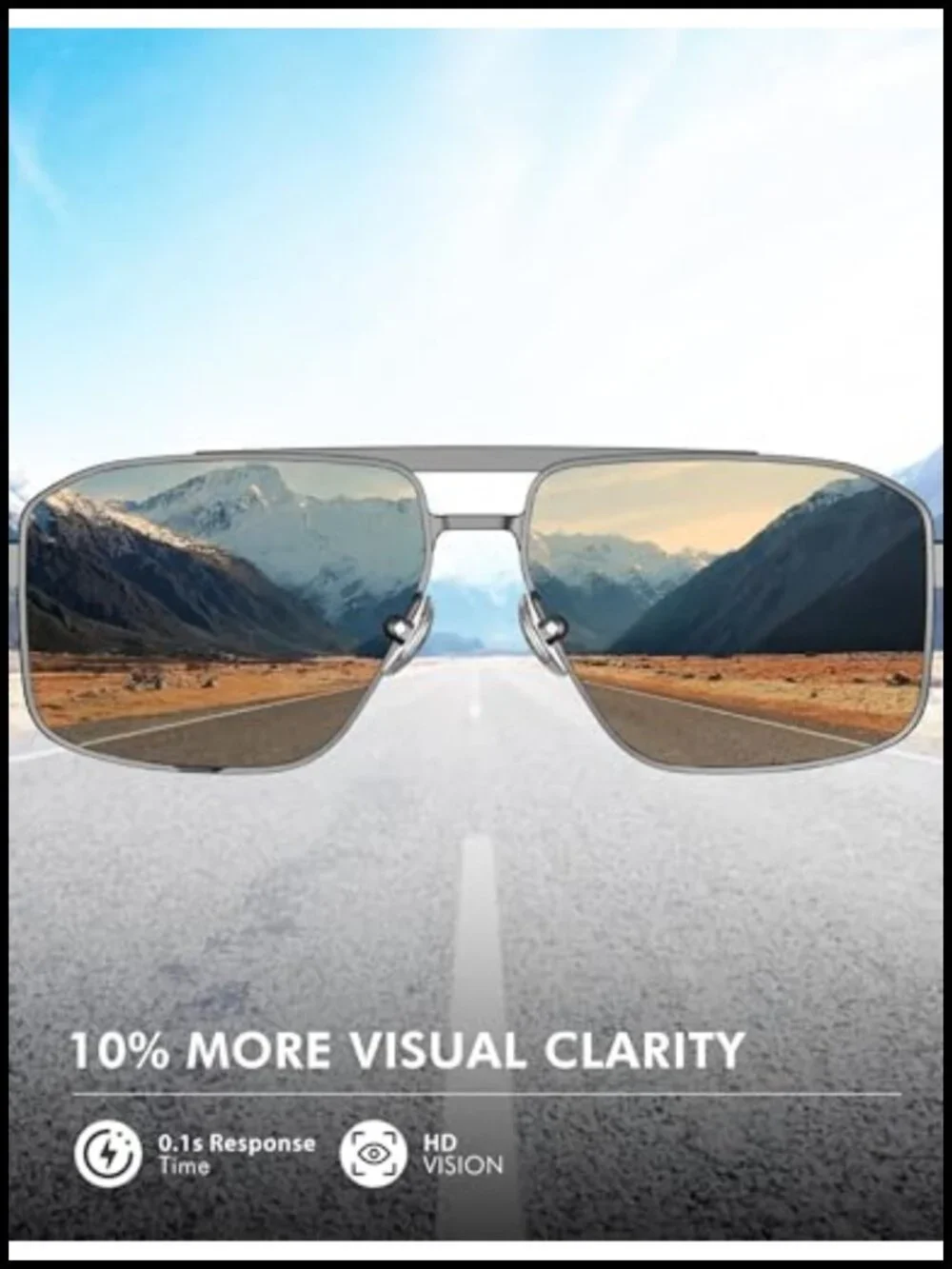 Polarized Aviator Sunglasses for Men Women UV400 Protection Anti-Glare Driving
